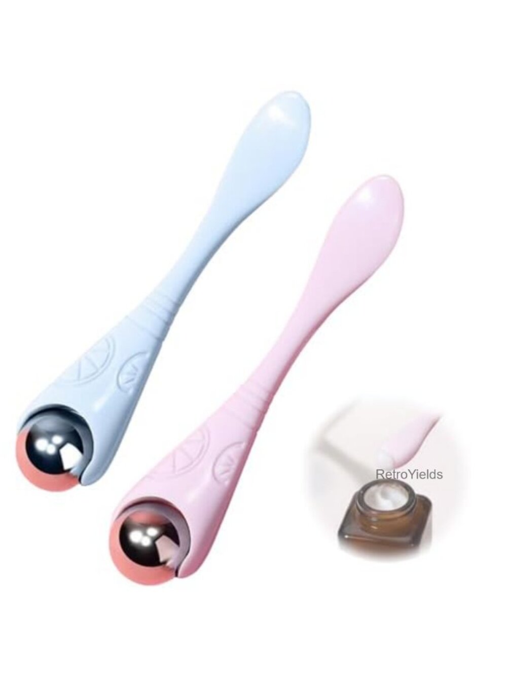 2 Pack Mini Ice Roller for Face & Eyes Stainless Steel Facial Massage Tool